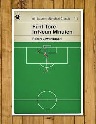 Lewandowski was only on the pitch six minutes before scoring his first goal of the night. Football Print Classic Book Cover Poster Lewandowski Etsy Classic Books Arsenal Goal Manchester United Goal