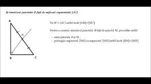 Simetria unui segment (ab) față de o. Cl A Vii A Recapitulare FinalÄ Pb 10b Simetricul Unui Punct Fata De Un Alt Punct Youtube