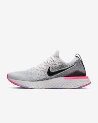 The women's nike epic react flyknit 2 running shoes' moulded heel gives a secure, stable feel. Nike Epic React Flyknit Black Grey Womens Sale Off 50