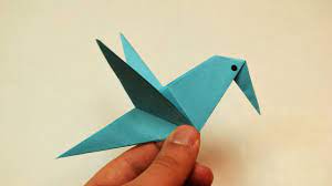 Coloured construction or chart papers (yellow cut small round shape from black paper for eyes of birds, if you want you can use googly eyes as well. How To Make A Paper Bird Youtube