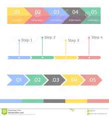 Progress Bar Statistic Concept Business Process Step By