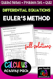Euler S Method Differential Equations Calculus Distance Learning In 2020 Calculus Differential Equations Equations