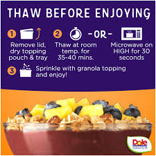 Check spelling or type a new query. Buy Dole Frozen Acai Bowl Protein 6oz Online In Vietnam B07kzb3xxj