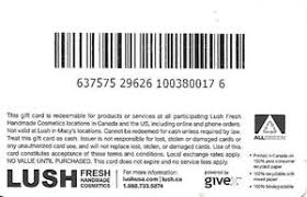 We did not find results for: Lush Gift Card Number