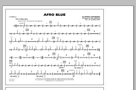 afro blue cymbals sheet music to download