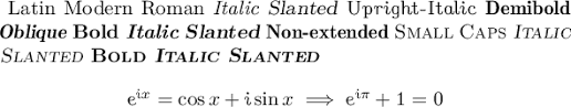 File size 0.02mb | medium,celtic,gaelic,modern,uncial,roman,calligraphy,wide,ancient,short ascenders. Best Way Of Using The Full Range Of Full Fonts Styles Faces For Latin Modern Roman Tex Latex Stack Exchange