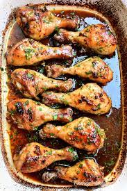 In a small bowl combine egg product and milk. Honey Garlic Baked Chicken Drumsticks Craving Tasty