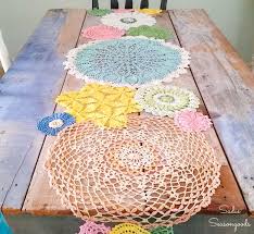 The diy scarf ideas are ideal for beginners and experts alike. Doily Table Runner From Vintage Doilies For Spring Decor
