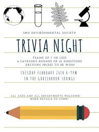 Titanic movie got how many oscar awards? Dr Linda Campbell She Her Elle ×'×˜×•×•×™×˜×¨ Tonight The Smu Environmental Society Is Hosting A Trivia Night Those Who Enjoy Hanging Out With Smu Folks Pub Quizzes And Or Environmental
