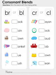 The blend can find itself at the front (beginning blend) of a word or the end (ending blend) of a word. Consonant Blends Br Bl Cr Cl Writing Word Work Teaching Phonics Phonics Worksheets Y English Phonics