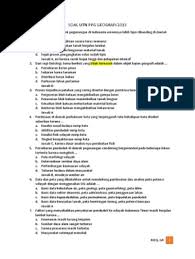 Soal up/utn ppg terbaru 2019+jawaban kompetensi pedagogik semua jurusan part 1 #soalup2019 #up2019. Soal Utn Ppg Geografi 2013dg Kunci