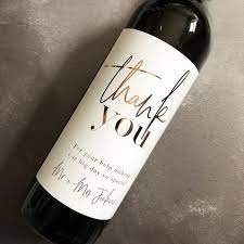Check spelling or type a new query. Personalised Gold Foil Thank You Wine Label Wedding Wine Etsy Wedding Wine Labels Personalized Wine Labels Personalized Wine Labels Bridesmaids
