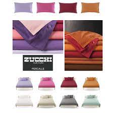 Il gruppone offerta coppia di federe 100 % cotone colore bianco con bottoni 50 x 80. Zucchi Clic Clac Federe Lenzuola E Copripiumini Tinta Unita Percalle