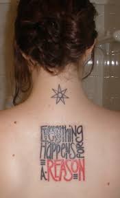Everything happens for a reason tattoo symbol. Everything Happens For A Reason Tattoo
