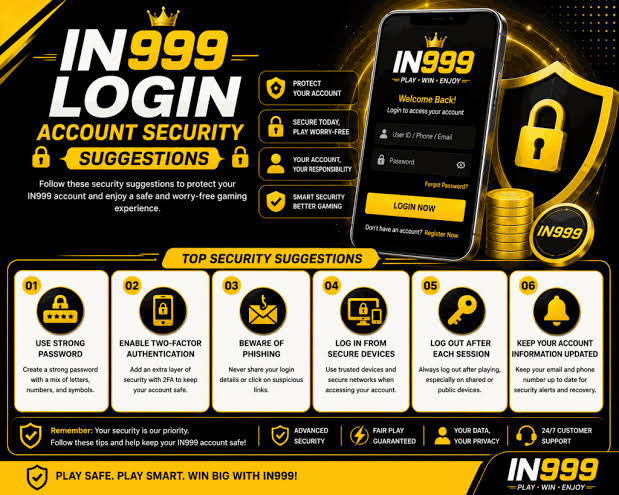 IN999 Game Login – Secure In999 Game Login Process
