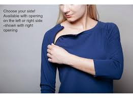 Women S Dual Chest Port Access Shirt Simple Shirts Women Womens Shirts