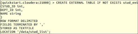 Impala Create External Table And Examples Impala Syntax External