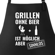 Grill Schurze Fur Manner Mit Spruch Grillen Ohne Bier Ist Moglich Aber Sinnlos Baumwoll Schurze Kuchenschurze M Manner Schurze Grillschurze Grillschurze Manner