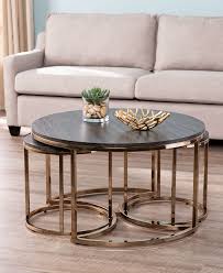 Provide your interior space with a set of tables that is ready to enliven your decor. Southern Enterprises Lian Round Nesting Coffee Tables 3 Piece Set Reviews Furniture Macy S