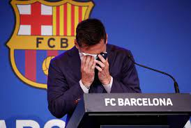 Lionel messi ofreció una conferencia de prensa para hablar de su salida del barcelona. Vvg8yo6ti67obm