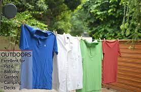 When the pieces are the correct size, secure the connections with pvc glue. Buy Retractable Clothesline Portable Heavy Duty Indoor And Outdoor Single Clothes Drying Rack 40 Feet Pvc Retracting Clothes Line With Wall Mount Hang The Wet Dry Clothing Laundry Easy