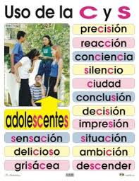 Resultado de imagen para palabras con c y s