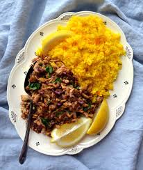 Tehari (spiced rice and potatoes)becky keeps house. Sew French Lebanese Chicken And Saffron Rice