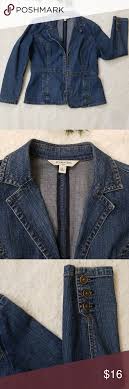 St Johns Bay Denim Jacket Denim Jacket With Long Sleeves