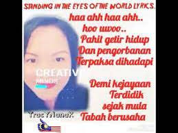 Presenting the prsb all star. Standing In The Eyes Of The World Lyrics