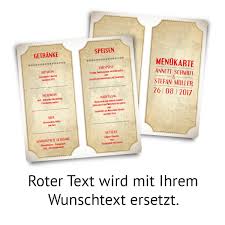 Deine vintage boho menükarten findest du hier! Menukarten Zur Hochzeit Vintage Brautpaar In Weiss
