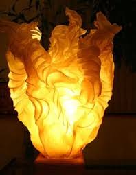 Looks Like A Wire And Tissue Frame Around A Fake Candle Fire And Ice Fake Fire Prom Decor