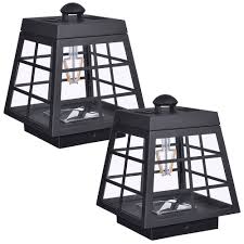 We did not find results for: Paradise Set Of 2 Solar Led Post Cap Lights With Lantern Style Design And Vintage Bulb The Home Depot Canada