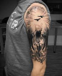 50 heaven tattoos for men higher place design ideas. 36 Beautiful Guardian Angel Tattoo Designs Unique Tattoos For Men Angel Tattoo Designs Best Sleeve Tattoos