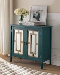 Modern console tables create storage and decor space with minimal floor footprint. Amazon Com Kings Brand Antique Blue Buffet Server Cabinet Console Table Mirrored Doors Kitchen Dining Furniture Cabinet Blue Wood