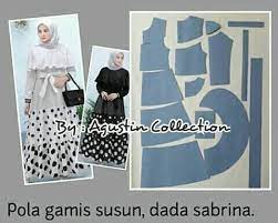 Pola baju sewing pattern on instagram: Pola Gamis Dari Beberapa Sumber Belajar Menjahit Facebook