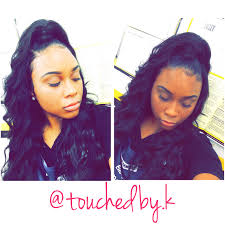 Half Up Half Down Quickweave Quickweave Touchedby K Half Up Half Down Hair Half Up Hair Down Hairstyles