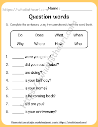 Thanks to our sight words worksheets, parents and teachers can ease the confusion and put kids on the fast track to sight word proficiency. Question Words Worksheets 2 Your Home Teacher