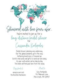 Bridal Shower By Mail Invitation Long Distance Shower By Mail Invitation Map Bridal Shower Invite Virtual Bridal Shower Invite In 2020 Travel Bridal Showers Bridal Shower Bridal Shower Invitations