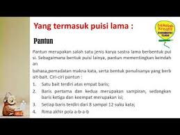 Puisi tentang lingkungan hidup 4 bait. Materi Puisi Untuk Kelas 4 Sd Youtube