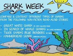 Shark Week Reading Chart Compare Contrast 4 Non Fiction Books Summer School