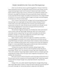 Bila anak tak dengar kata, maka ibu bapa kena kuat berdoa. Karangan Gejalavandalismedocx