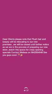 We encourage you to make your appointment to. Plush Hair Beauty Studio Home Facebook