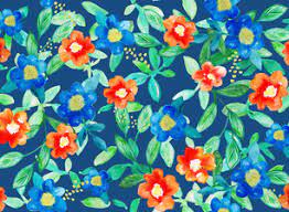 Check spelling or type a new query. Painted 80 S Floral Blue By Sarah Jane Woodward Seamless Repeat Royalty Free Stock Pattern Patternbank