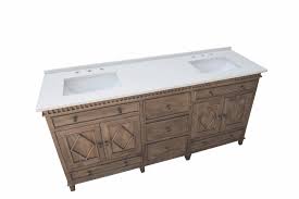 A double sink bathroom vanity can look less bulky and more delicate and simplistic if you choose vessels instead of undermount sinks. 72 Inch Double Sink Bathroom Vanity With Choice Of No Top