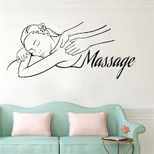 Shop wayfair for wall décor to match every style and budget. Massage Logo Vinyl Wall Decal Massage Room Spa Woman Relax Beauty Wall Stickers Home Decor Removable Wall Decor Murals Wl303 Wall Stickers Aliexpress