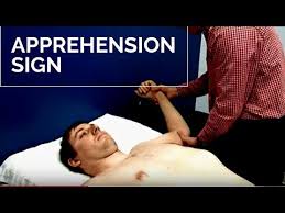 Image result for Shoulder Apprehension Test