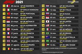 La clasificación actualizada de cada carrera de fórmula 1 de la temporada 2021. Reglas Cambios Calendario Todo Lo Que Debes Saber De La F1 2021