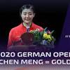 Chen meng is a chinese table tennis player. 1