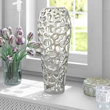 Browse the range online or in store and grab a the narrow neck vase is usually recommended for flowers with thin stems but large flower petals. Large Metal Vases Urns Jars Bottles You Ll Love In 2021 Wayfair