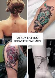 Key tattoos can be sported alone or they can be combined with various other elements and symbols. 20 Charming Key Tattoo Ideas For Women Styleoholic
